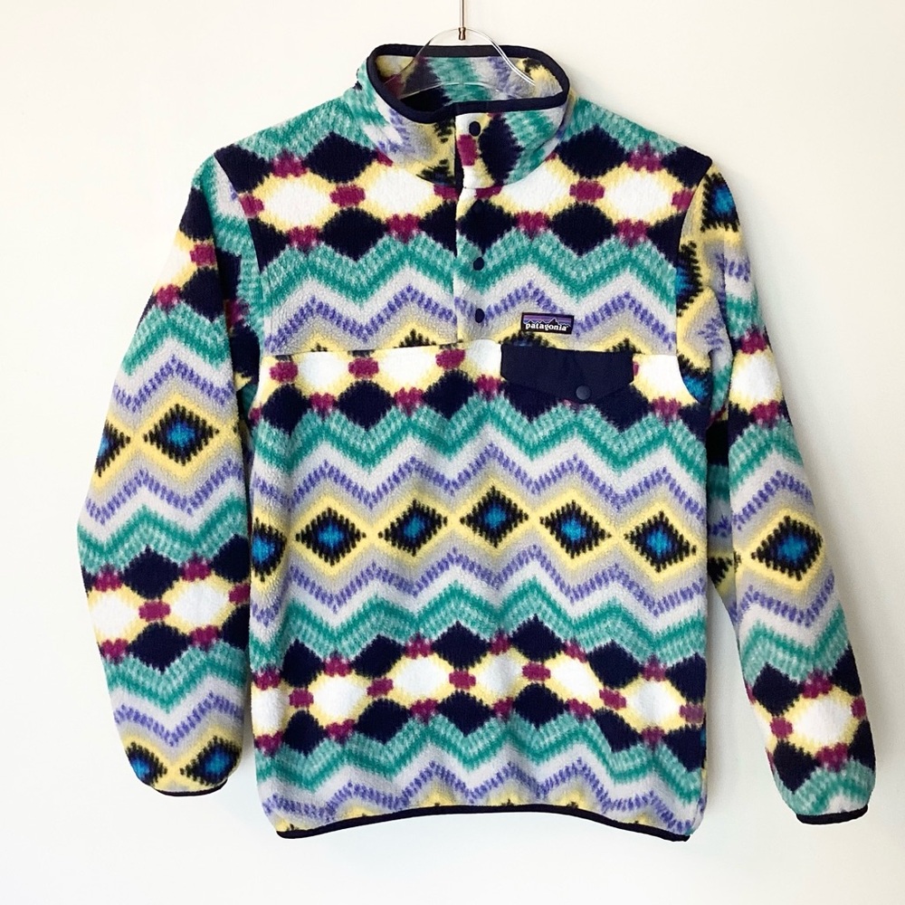 Patagonia Synchilla Snap-T Fleece Pullover in Timber Twist - Navy - XS